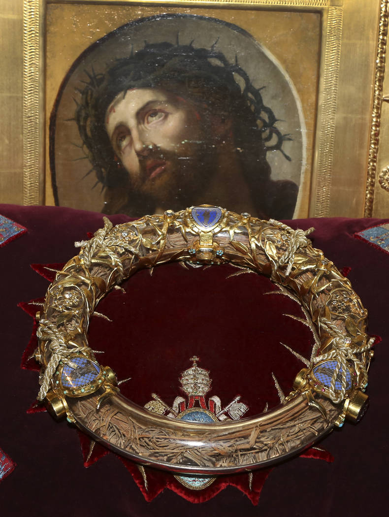 A Crown of Thorns which was believed to have been worn by Jesus Christ and which was bought by ...