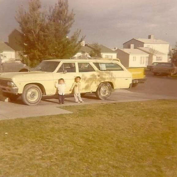 Nefi Calvo, left, and Lehi Calvo are shown in 1976. The Calvo family's home stood on land that ...