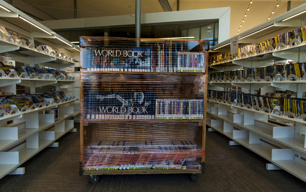 A lot of books are still yet to be shelved as work continues on the new East Las Vegas Library, ...