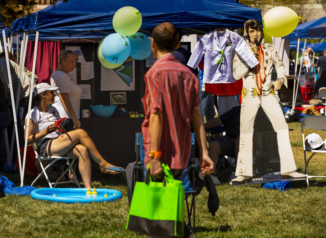 The Nevada Water Environment Association offers an informative and fun booth as the GREENFest c ...