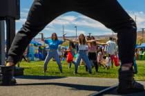 Gary Nelson with Dance Dynamics leads a dance class as GREENFest celebrates its 10th anniversar ...