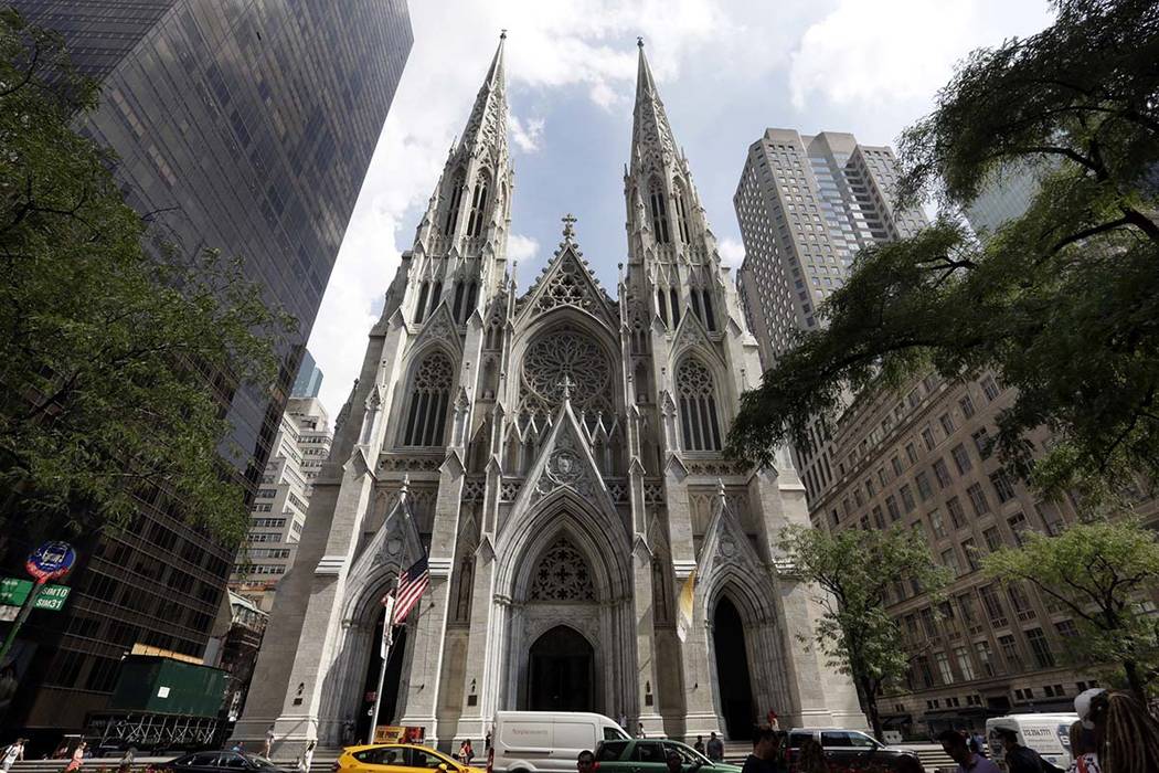 This Sept. 6, 2018, photo shows St. Patrick's Cathedral in New York. A New Jersey man has been ...
