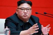 North Korean government, North Korean leader Kim Jong Un attends the 4th Plenary Meeting of the ...