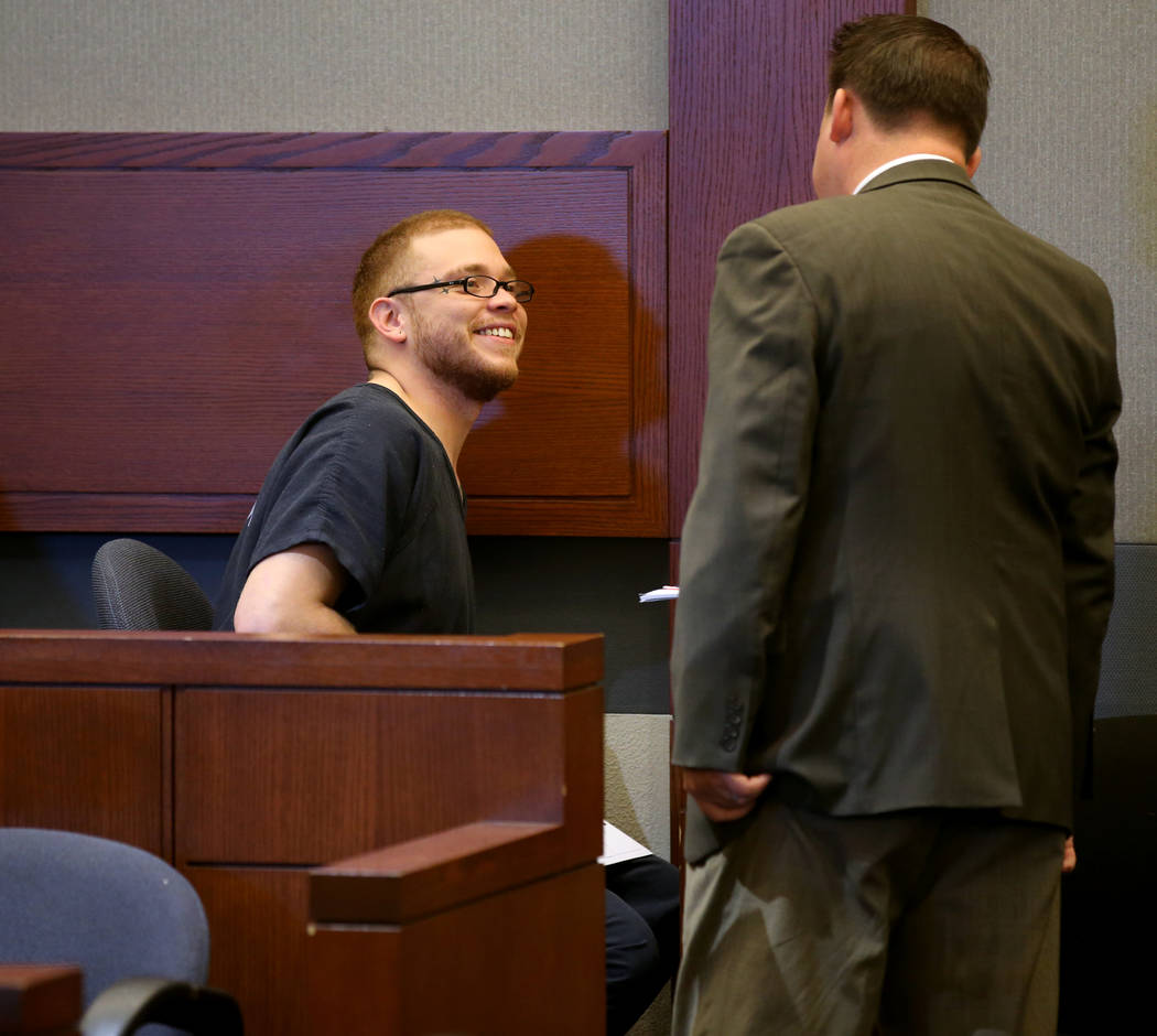 Jon Kennison, 27, appears in court with his attorney, Deputy Public Defender Ryan Bashor, at th ...