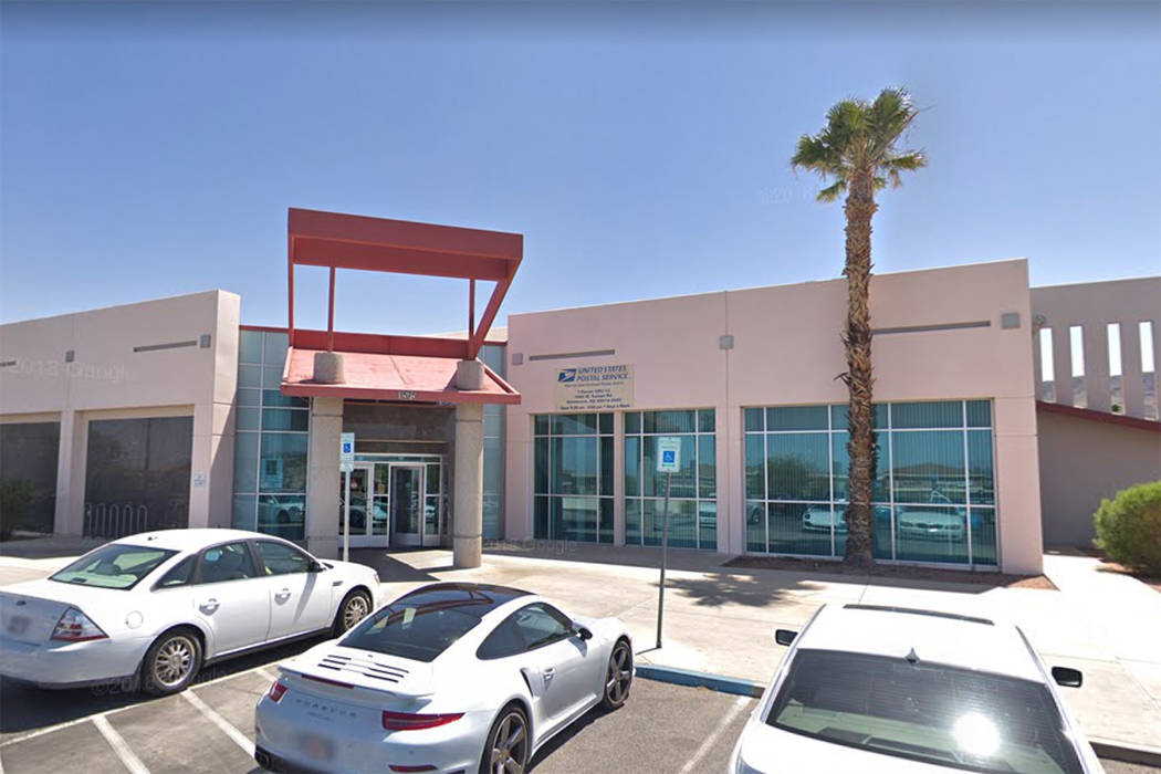 The post office at 1575 W. Horizon Ridge Parkway in Henderson is seen in a screenshot. (Google)