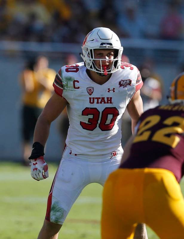 Utah linebacker Cody Barton (30) during an NCAA college football against Arizona State, Saturda ...