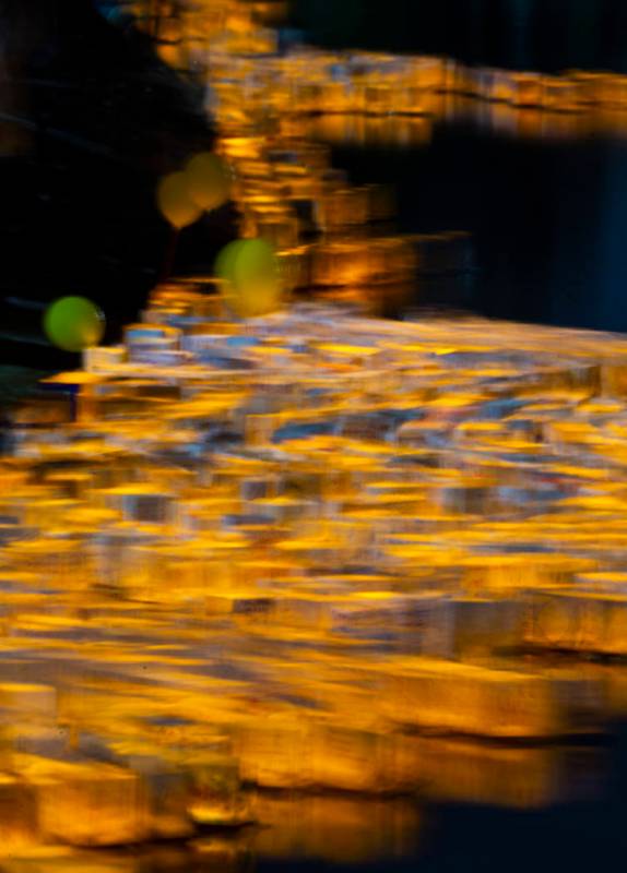 Strong winds didn't deter many from creating and launching their lanterns during the Water Lant ...