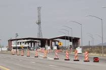 This Tuesday, March 26, 2019, photo shows a border patrol checkpoint, north of Las Cruces, New ...
