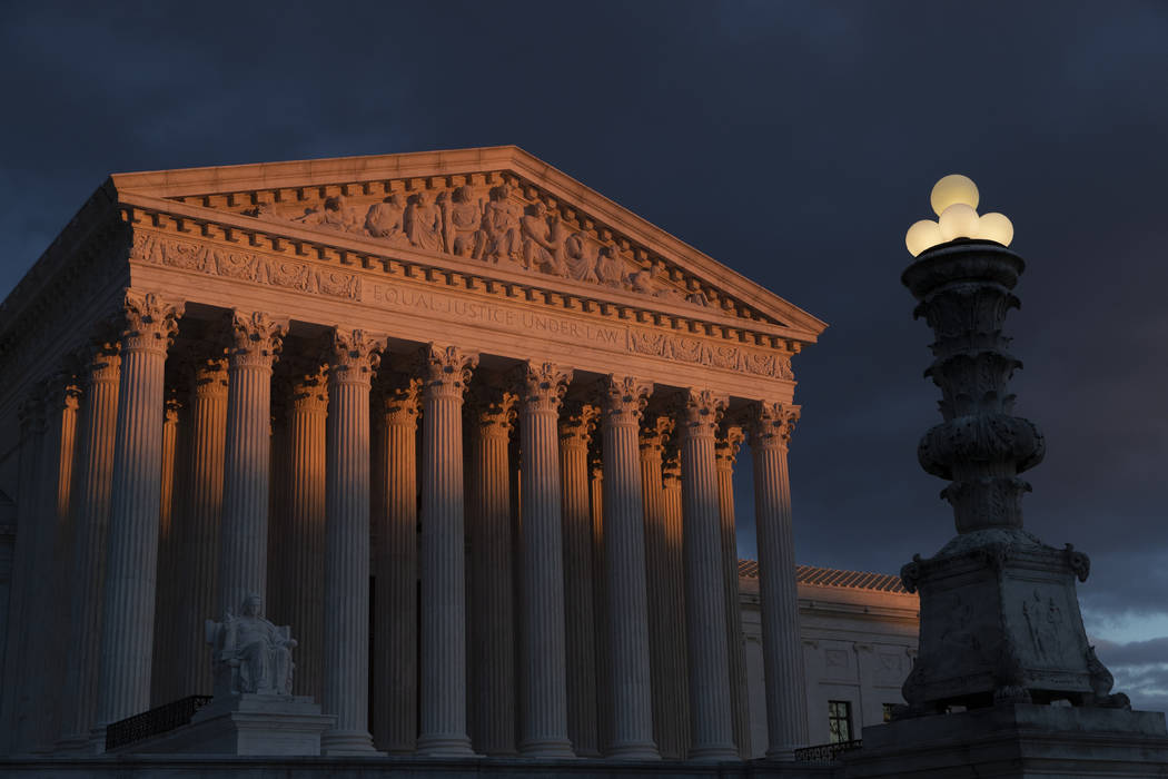The Supreme Court is seen Jan. 24, 2019, at sunset in Washington. Vast changes in America and t ...