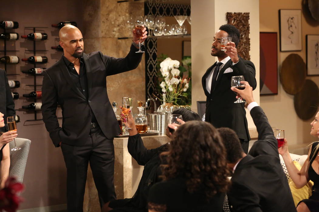 This image released by CBS shows Shemar Moore portraying Malcolm Winters, left, in a scene hono ...