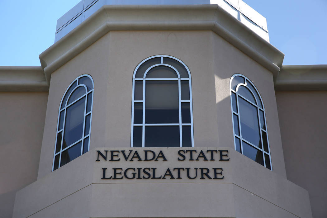 The Nevada State Legislature building in Carson City. (David Guzman/Las Vegas Review-Journal @d ...