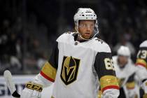 Vegas Golden Knights center T.J. Tynan (68) in action during a preseason NHL hockey game agains ...
