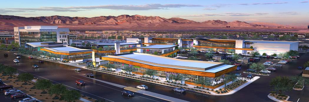 The Bend, a retail project in the southwest Las Vegas Valley, a rendering of which is seen here ...