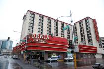 The California Hotel in downtown Las Vegas Tuesday, Jan. 15, 2019. K.M. Cannon Las Vegas Review ...
