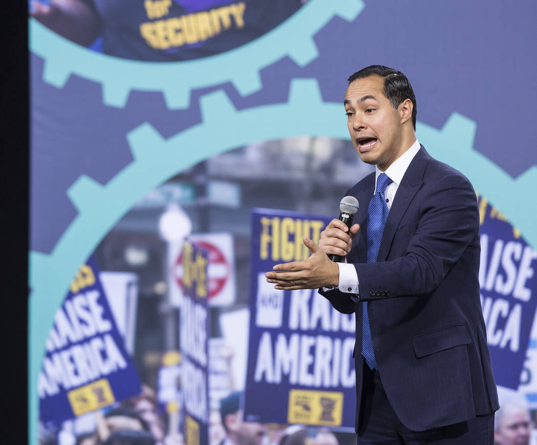 Julian Castro, former U.S. Secretary of Housing and Urban Development and current presidential ...