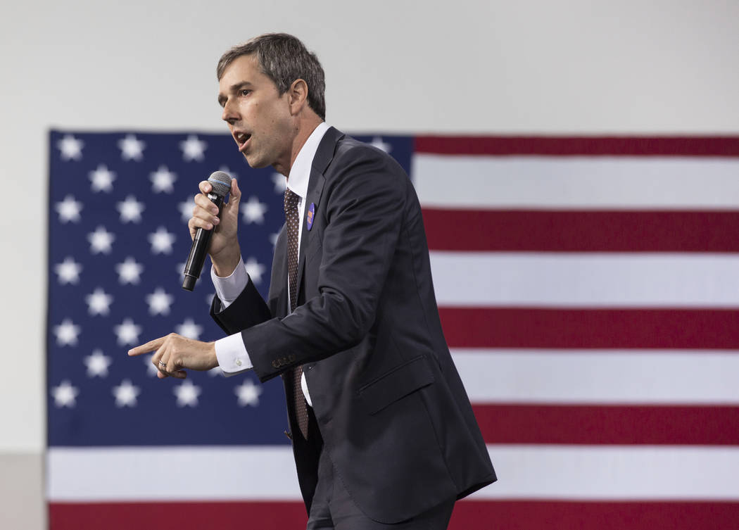 Presidential candidate and former Texas congressman Beto O'Rourke speaks during “Nationa ...