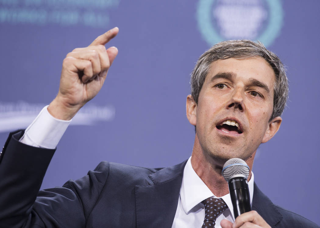 Presidential candidate and former Texas congressman Beto O'Rourke speaks during “Nationa ...