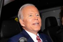 Former Vice President and Democratic presidential candidate Joe Biden is shown after appearing ...