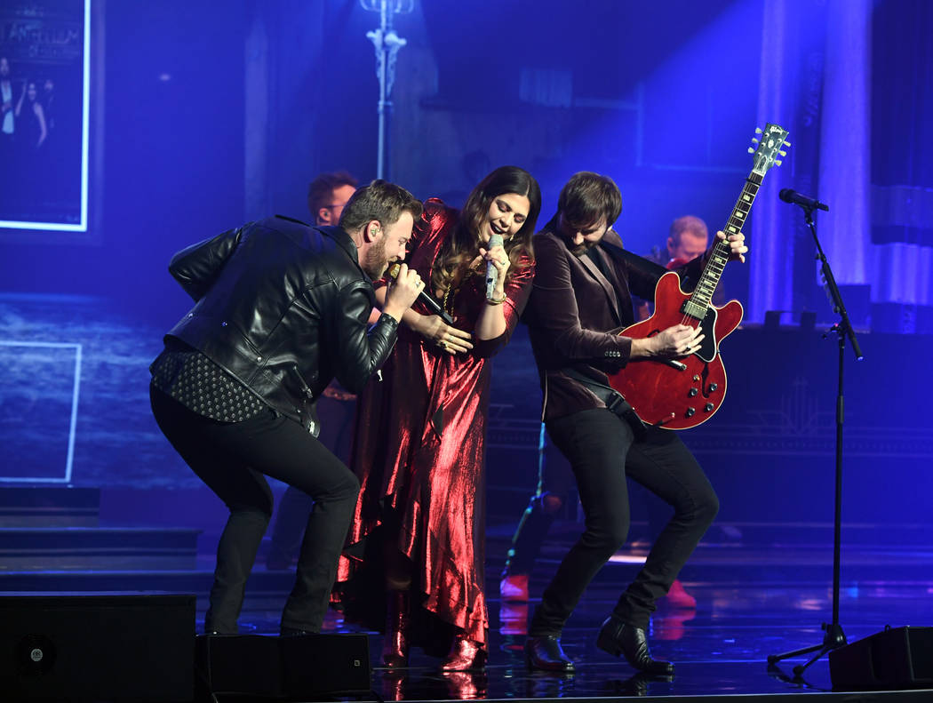 Lady Antebellum performs at the Pearl at the Palms on Friday, Feb. 8, 2019, in Las Vegas. (Deni ...