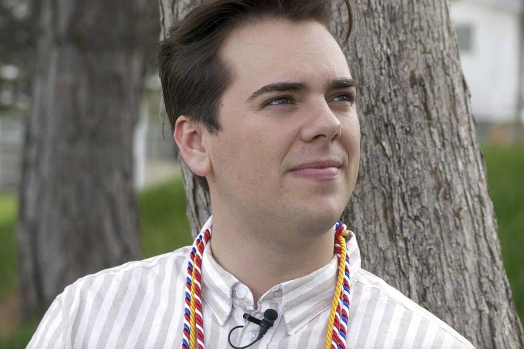 Matt Easton poses for a photograph as he sits in a park Monday, April 29, 2019, in Cottonwood H ...