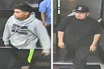 Police are searching for two men suspected in a robbery Sunday, April 28, 2019, on the 1700 blo ...