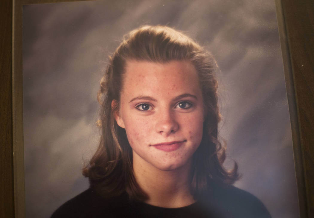 A portrait of Regina Krieger at her mother Rhonda Hunnel's home in Henderson, Wednesday, March ...