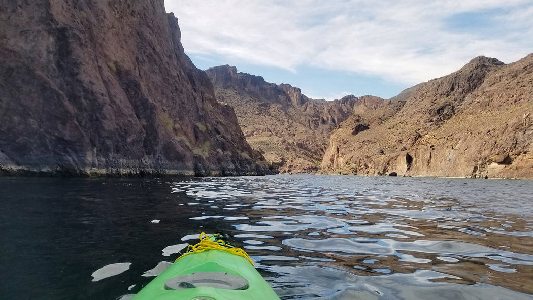 Facing downstream as the wind creates the water's sculpted look. (Natalie Burt)