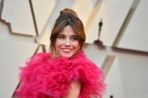 Linda Cardellini arrives at the Oscars on Sunday, Feb. 24, 2019, at the Dolby Theatre in Los An ...