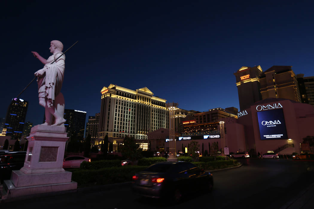 Caesars Palace on the Strip Thursday, Oct. 4, 2018. K.M. Cannon Las Vegas Review-Journal @KMCan ...