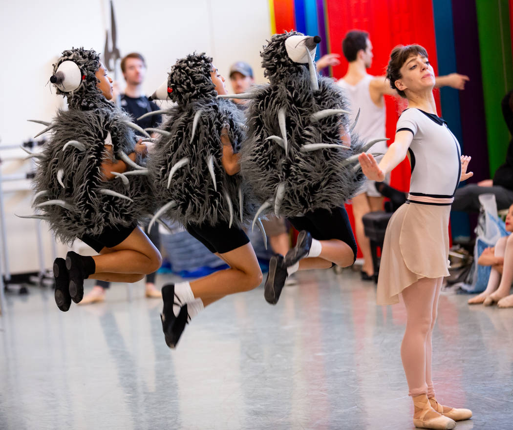 Academy of NBT students as Hedgehogs with Betsy Lucas as Alice in Alice (In Wonderland) by Sept ...