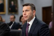 Acting-Homeland Security Secretary Kevin McAleenan prepares for a House Appropriations subcommi ...