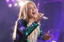 Artist Carrie Underwood performs at the 2018 CMA Music Festival at Nissan Stadium on Friday, Ju ...