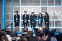 UNLV American Marketing Association team members present their case in New Orleans. (Layla Muha ...