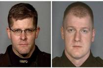 Las Vegas police officers Alyn Beck, left, and Igor Soldo were killed during an ambush at a Cic ...