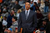 In this Jan. 19, 2016 file photo, then-Oklahoma City Thunder assistant coach Monty Williams wat ...