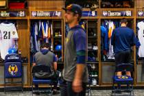 The Aviators clubhouse at the Las Vegas Ballpark is one of many amenities to help players devel ...