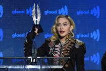 Honoree Madonna accepts the advocate for change award at the 30th annual GLAAD Media Awards at ...