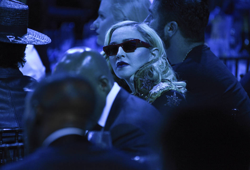 Madonna attends the 30th annual GLAAD Media Awards at the New York Hilton Midtown on Saturday, ...