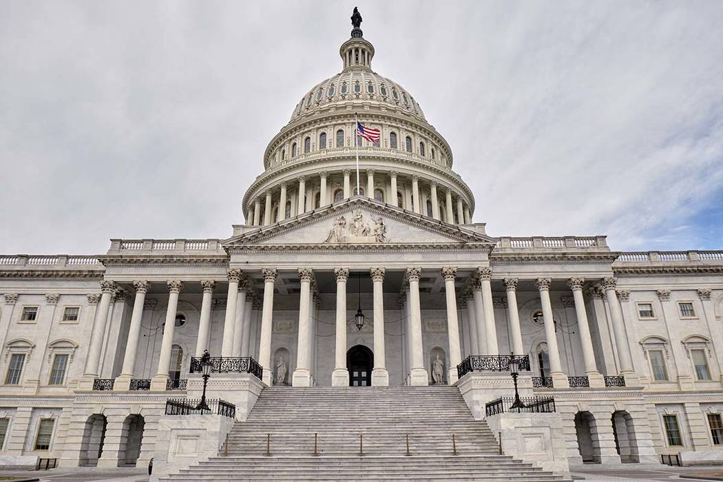 The east face of the United States Capitol Building is seen in this general view. Monday, March ...