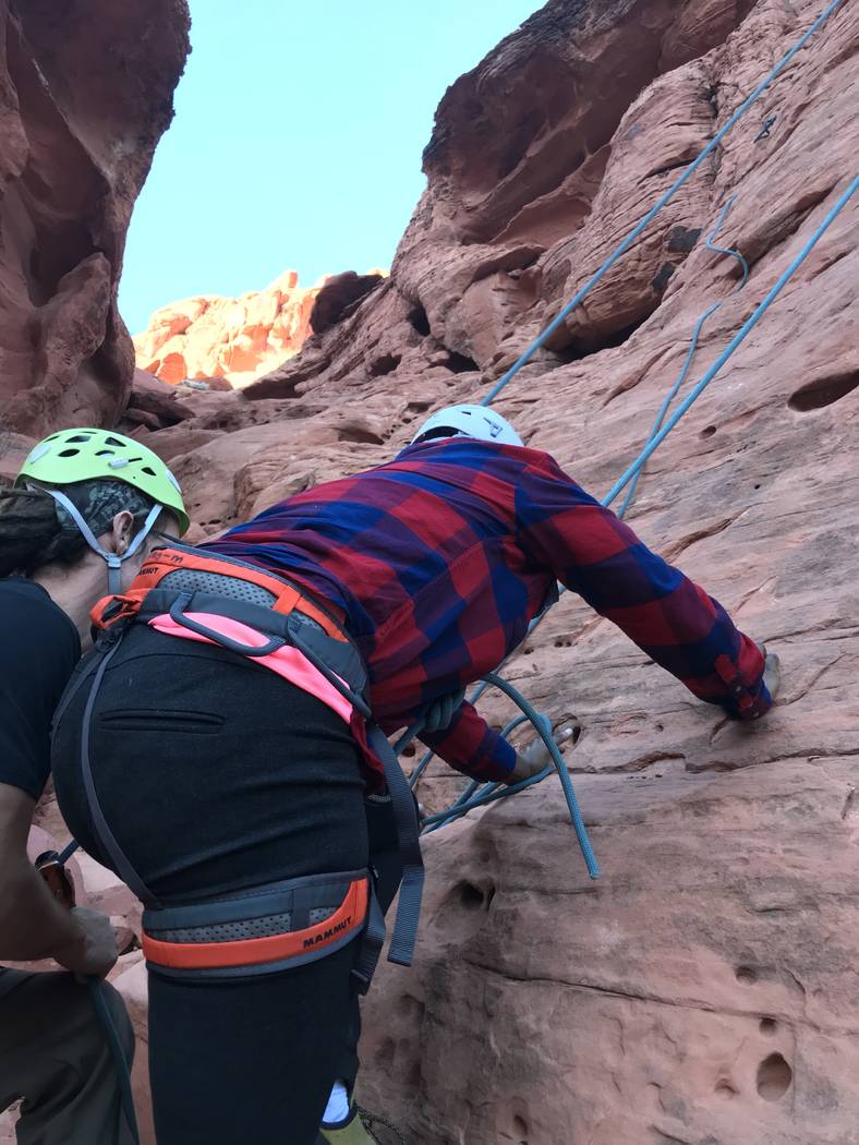 Four teens participated in the city's Adaptive Rock Climbing experience on April 27. The exper ...