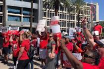 Thousands of educators, parents and students gather to rally to secure additional education fun ...