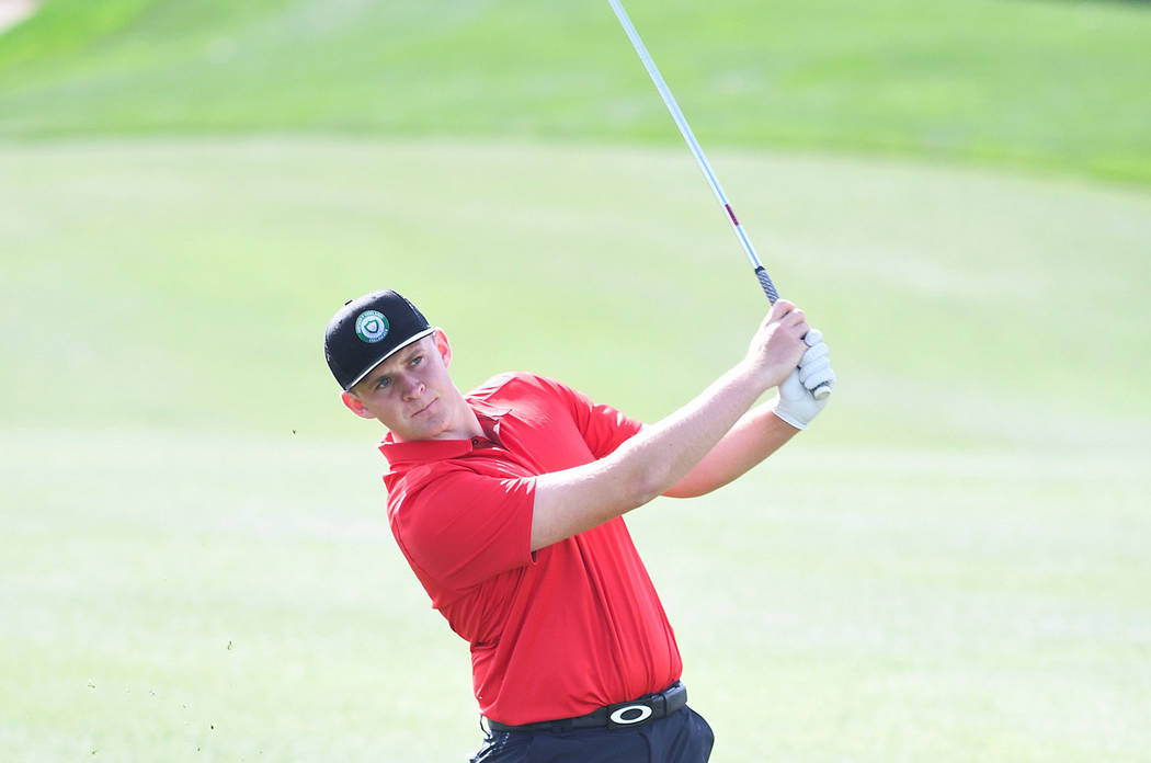UNLV senior Harry Hall was named Mountain West Conference golfer of the year after winning twic ...