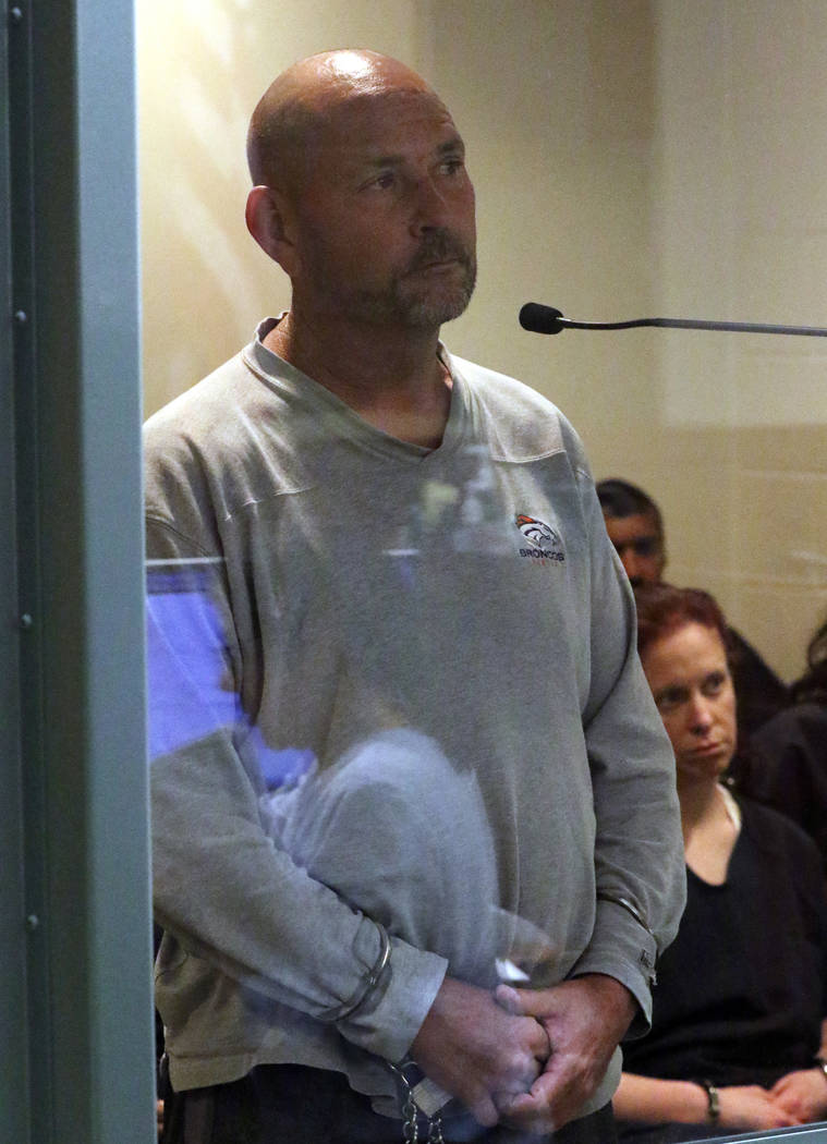 Former St. Viator Catholic School employee Todd Pomeroy appears in court at the Regional Justic ...