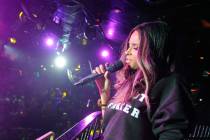 Ciara sang at the Bank nightclub in the Bellagio. Courtesy photo. (Courtesy photo by David Beck ...