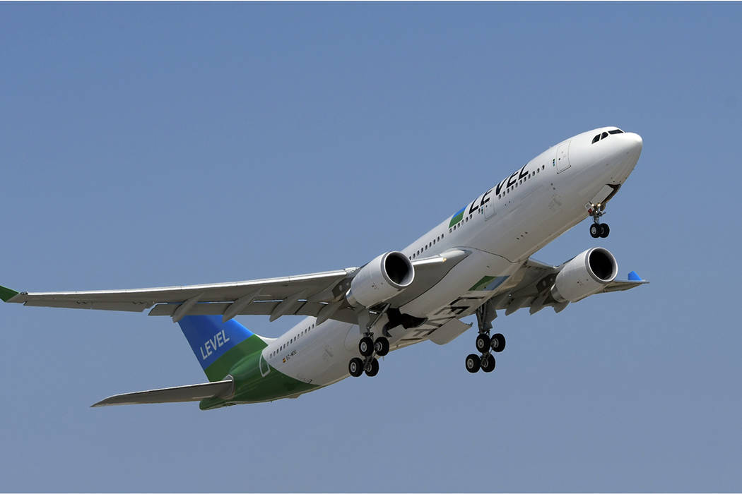 Level airline will begin weekly nonstop service Oct. 30 between Las Vegas and Paris. (Level)