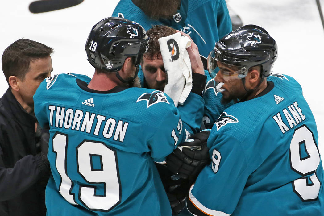 Joe Thornton's line leads Sharks to victory over Avalanche in Game 1