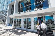 Las Vegas City Hall located at 495 S. Main St. in downtown Las Vegas. (Las Vegas Review-Journal)