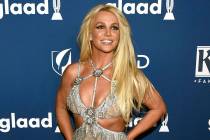 FILE - In this April 12, 2018 file photo, Britney Spears arrives at the 29th annual GLAAD Media ...