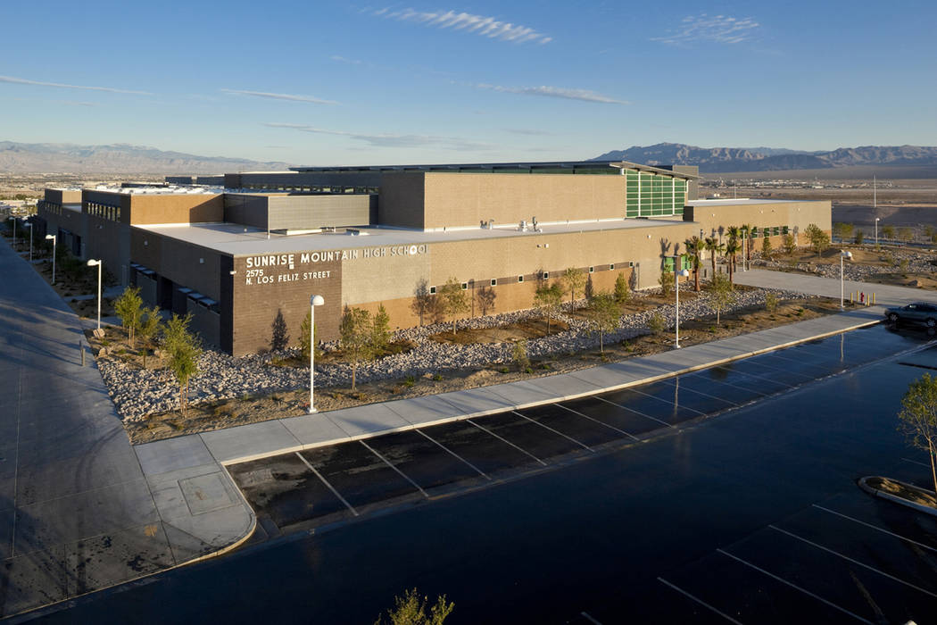 Sunrise Mountain High School at 2575 N. Los Feliz St. in Las Vegas