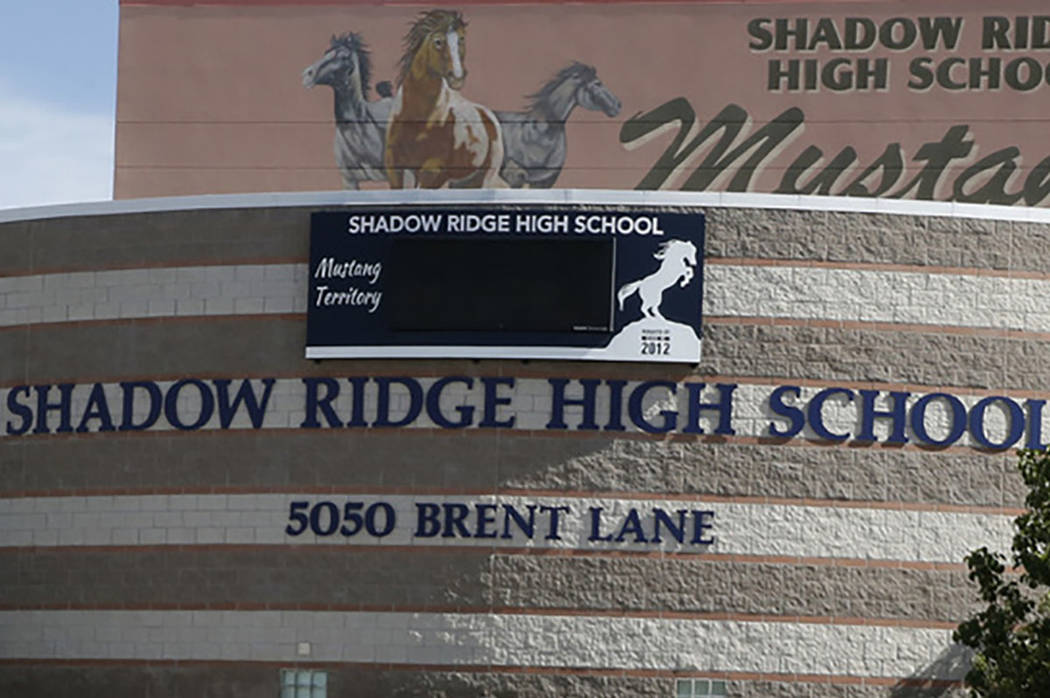 Shadow Ridge High School in Las Vegas. (Las Vegas Review-Journal)